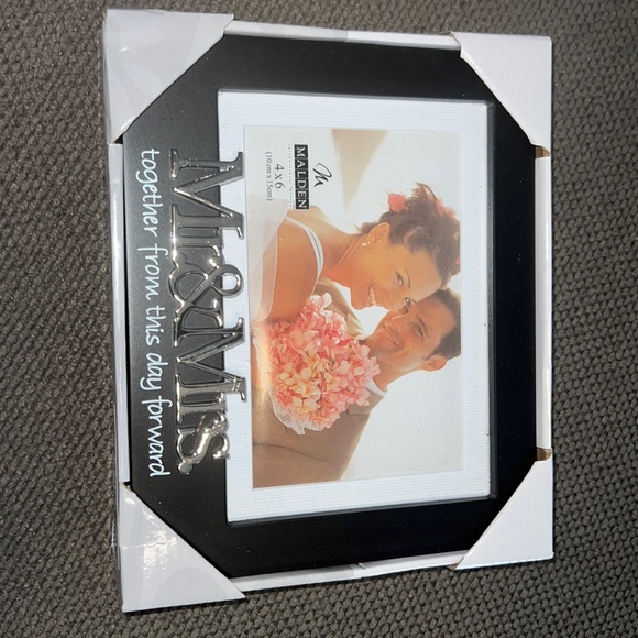 Other - Me and mrs black and silver frame new in the box. 4x6